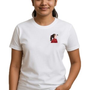 Polyester White printed T Shirt for Men