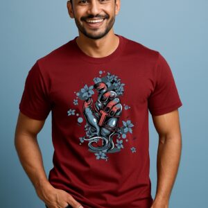 pure Cotton Multicolor T Shirt for Men