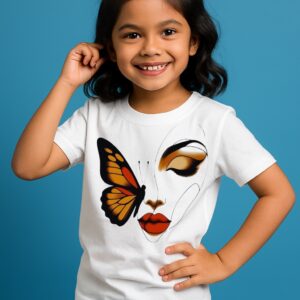 Purycot Girls Cotton multicolor Printed T-Shirt